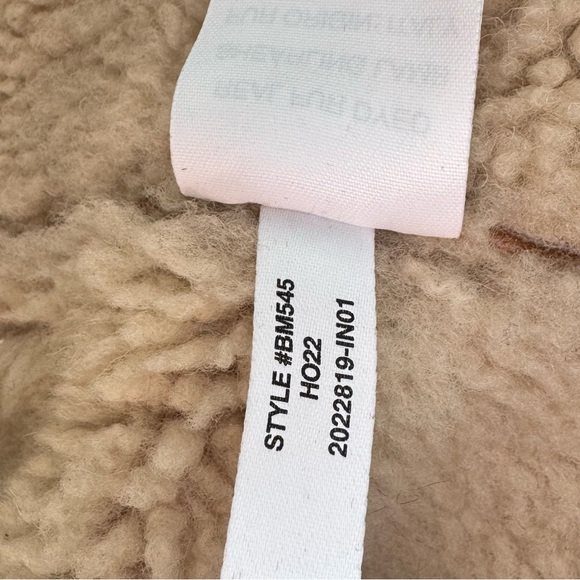 J. Crew Tan Suede Shearling-Trim Double-Breasted Trench Coat - Picture 7 of 7